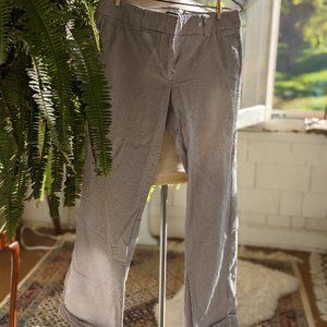 J. Crew city fit seersucker trousers, size 8